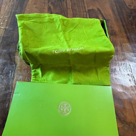 Tory Burch Accessories - Tory Burch Authentic Green Shoe Box and Dust Bag Set Style 79985 Size 10.5 Box